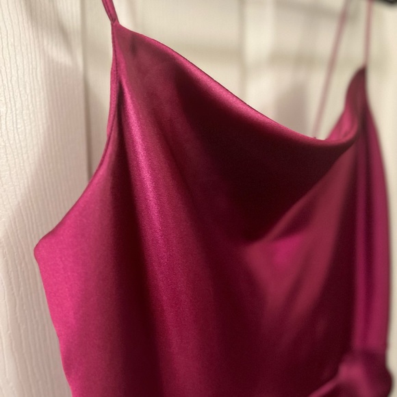 zara pink satin camisole dress ZARA Light Pink Satin Slip Camisole Strappy Midi Dress Size L Bloggers Fave